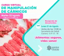 Curso Gratuito de Manipulación de Alimentos Cárnicos 