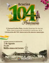 Invitacion Aniversario Acacias