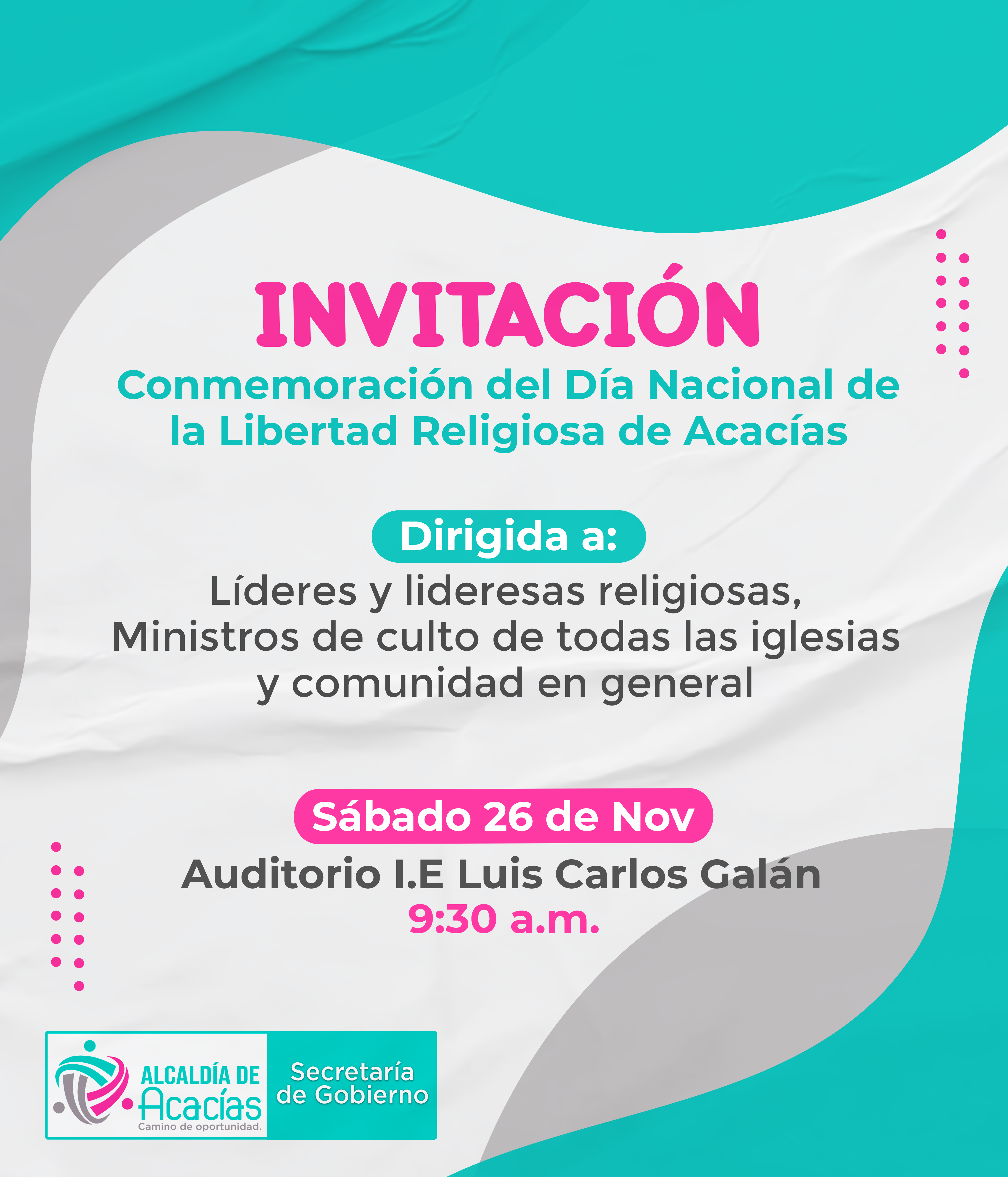 Participe En La Conmemoraci N Del D A Nacional De La Libertad Religiosa