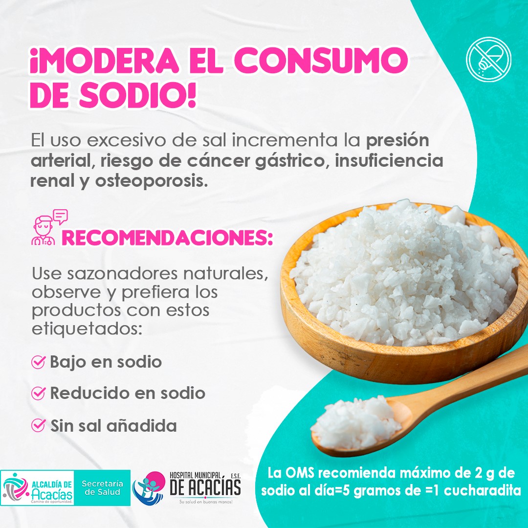 Semana De Prevención De Consumo De Sodio Recomendaciones Para Su Salud 5383