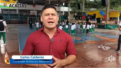 ¡El coronel Carlos Plata, alcalde y la Dra. Marta Mosquera de Plata, primera dama del Municipio, en pie de lucha por los niños, niñas y adolescentes de Acacías!