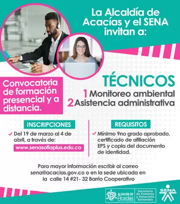 SENA invitan a la “Convocatoria de Formación presencial y a distancia”