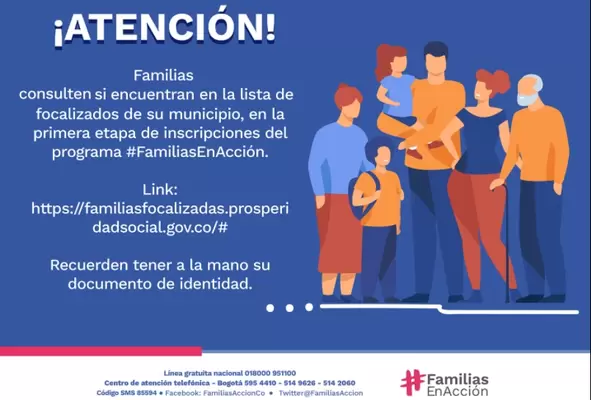 Primera Etapa de Inscripciones de Familias en Acción